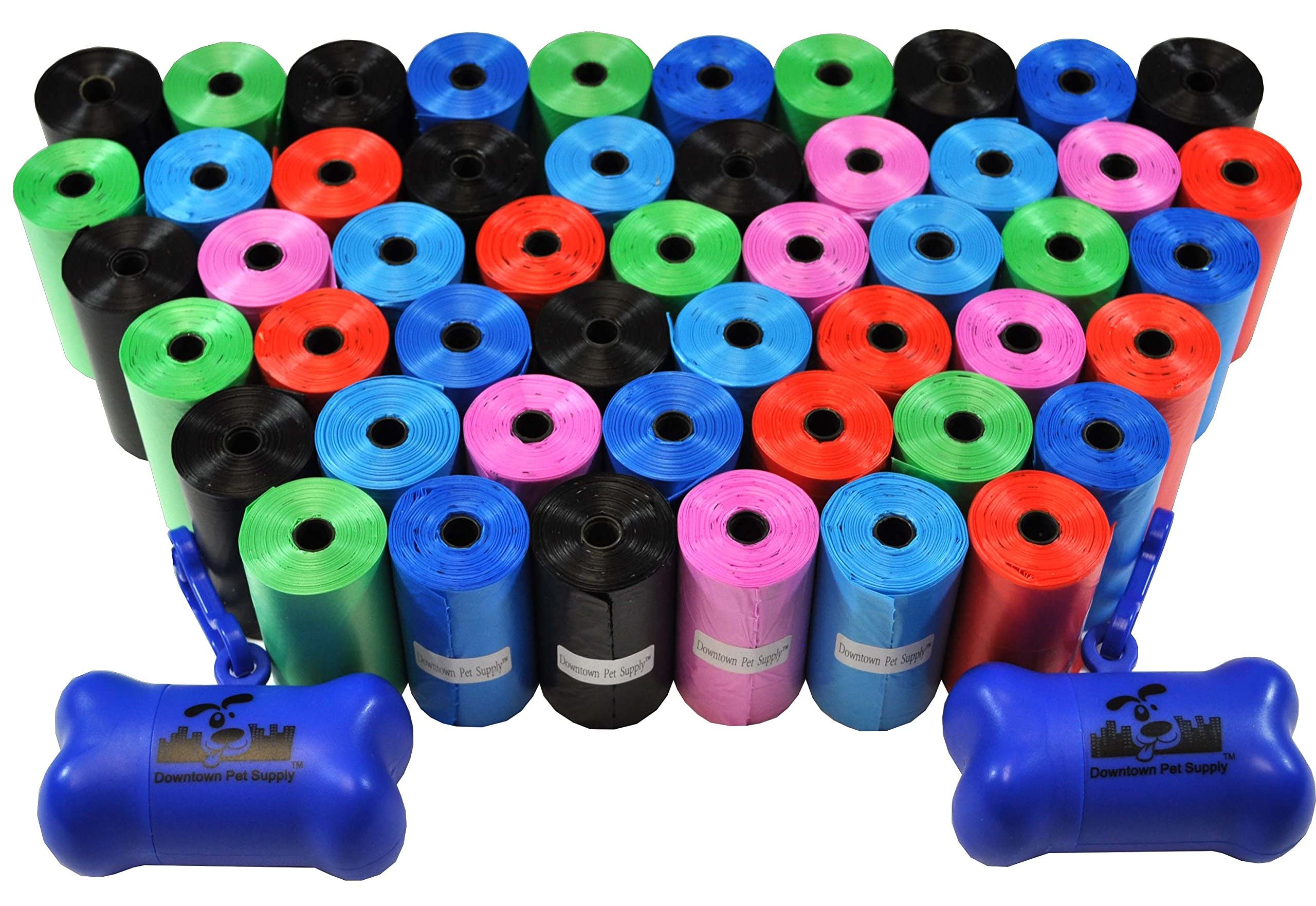 Rainbow Dog Waste Bags & Dispensers Set