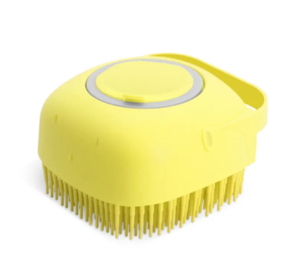 Pet Grooming Brush with Shampoo Dispenser