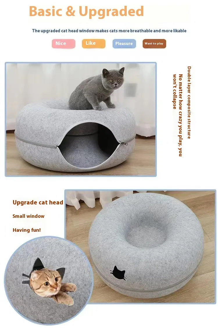 Cozy Cat Donut Hideaway