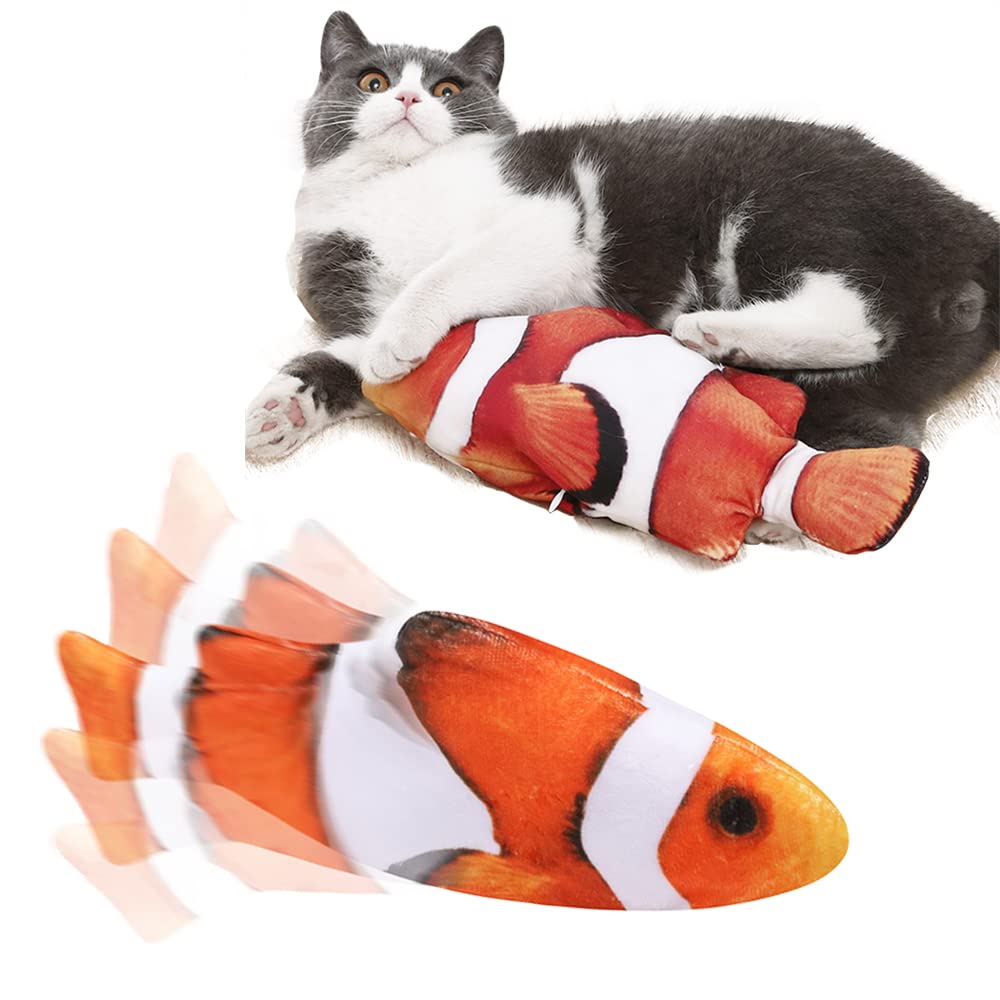 HAOZAIKEJI Floppy Fish Frenzy Cat Toy