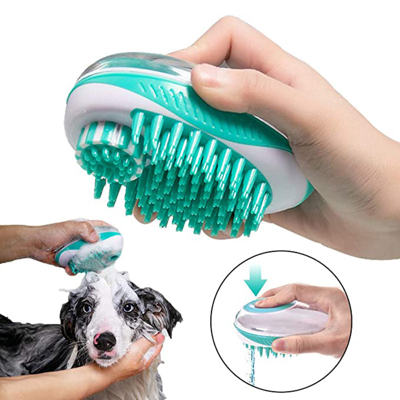 Dual Pet Grooming and Bath Brush