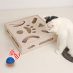 Aberatail Felt Maze Cat Toy with Interactive Puzzle