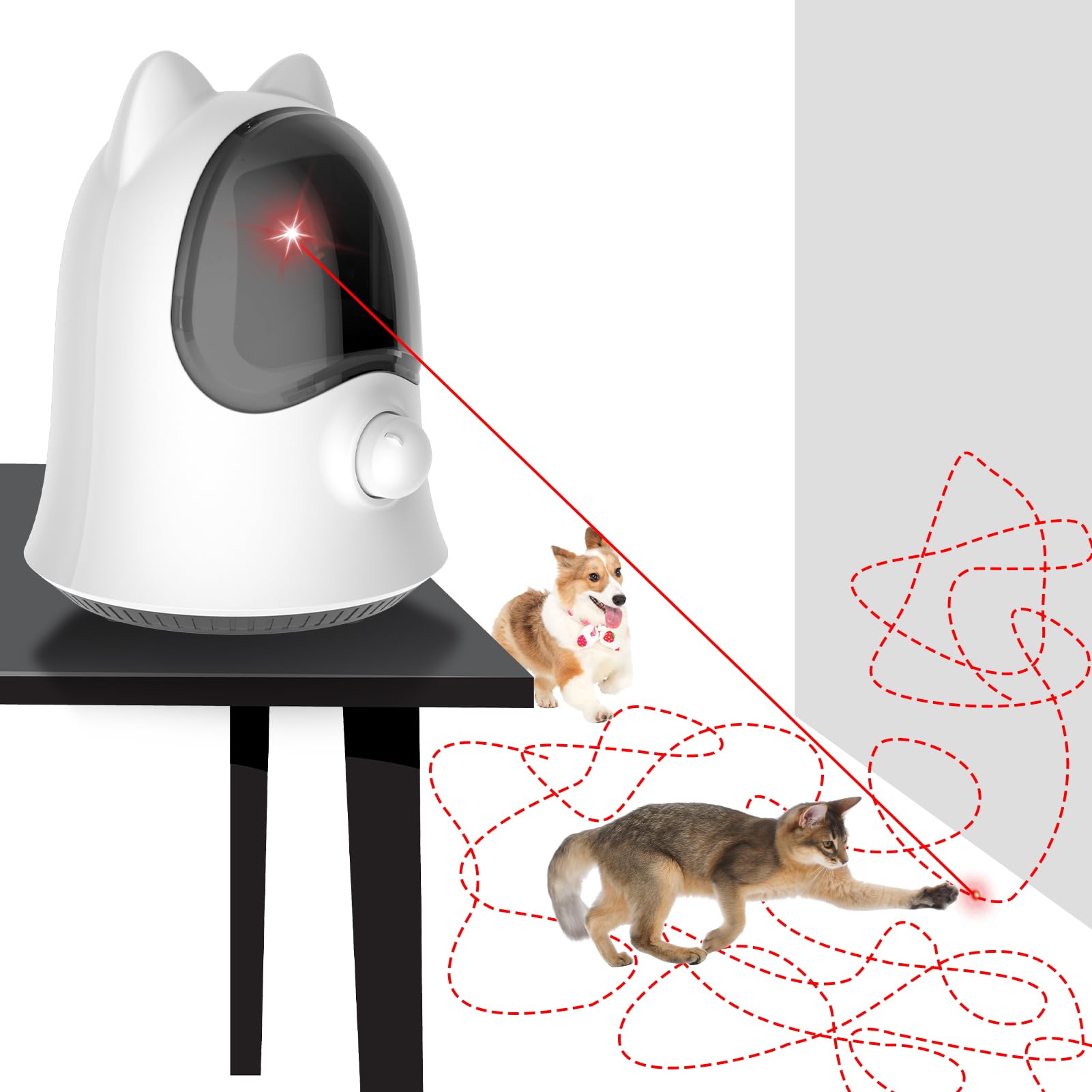 Muhhiba Laser Chase - Interactive Pet Toy