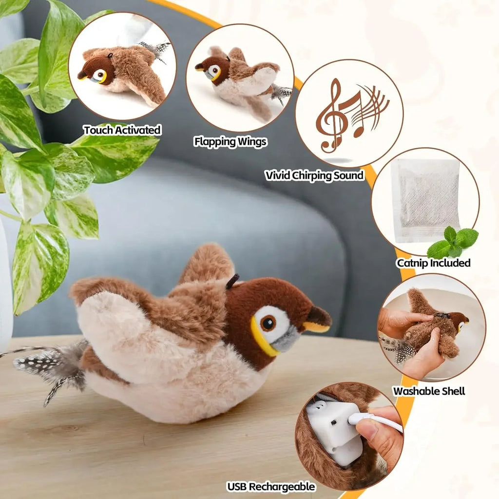 Feline Fun Bird Toy