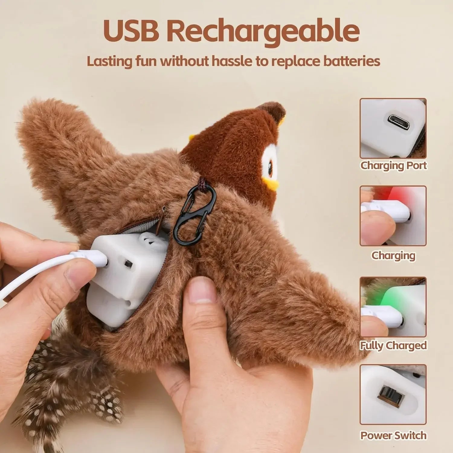 Feline Fun Bird Toy