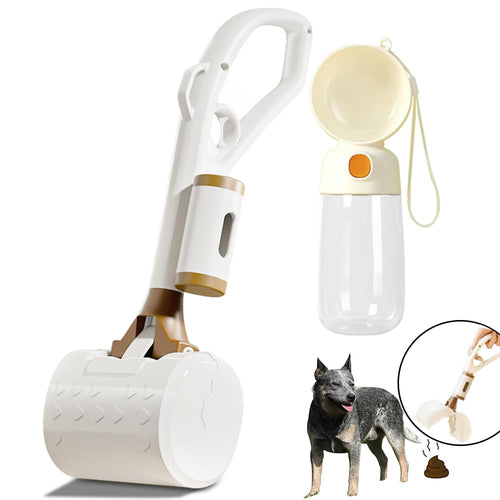 13" Compact Poop Scooper Kit with Water Bottle & Waste Bags